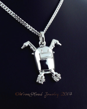 Image of Sterling Silver Welder Tribute Pendant c/w Chain