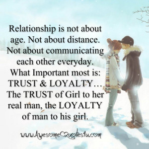 Quotes About Trust In A Relationship Relationship is not about age