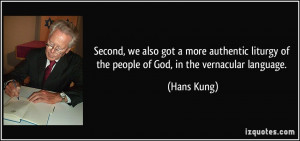 More Hans Kung Quotes