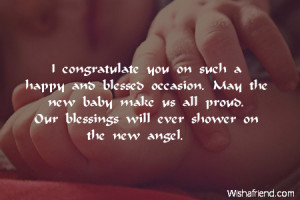 ... baby make us all proud. Our blessings will ever shower on the new