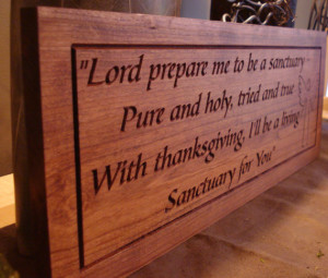 ... Gifts Angel Faith Love Carved Wooden Signs Plaques Lord Prepare Me
