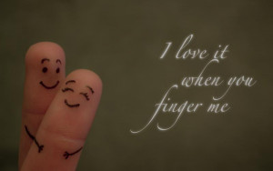 cute finger love scene like hug with quotes HD wallpaper