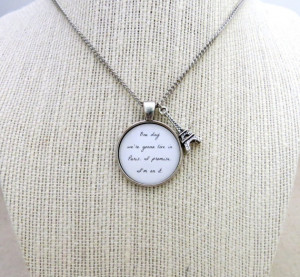 Friendly Fires Paris Inspired Lyrical Quote Pendant by ByIndieEtc, $15 ...