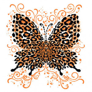 Leopard Butterfly – T-Shirt