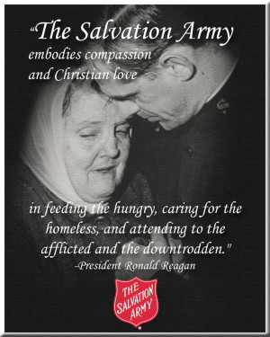 Ronald Reagan The Salvation Army embodies quote #ronaldreagan, # ...