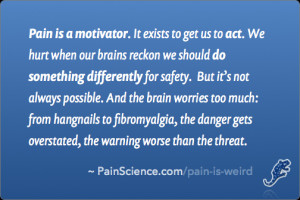 ... safety. But it’s not always possible. And the brain worries too much