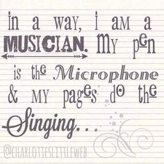 Musician | Microphone | Pages | Singing | Inspiration | Quotes | Write ...