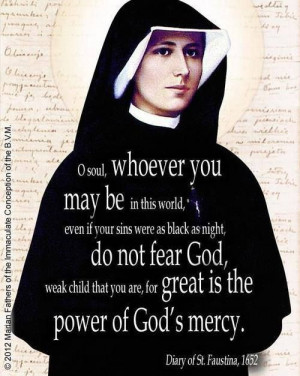 St. Faustina (Diary Entry #1652)