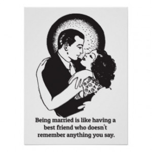 Funny Quotes Marriage & Commitment Print