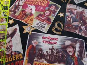 Roy rogers Dale evans cowboy western trigger collage western cotton ...