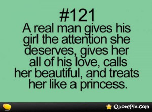 Real Man Gives His Girl The Attention .
