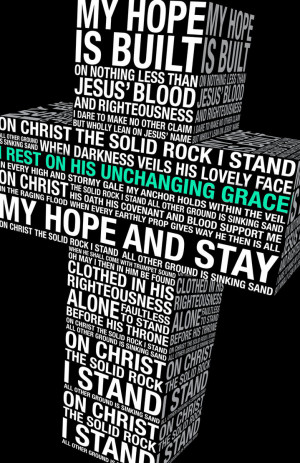 on Jesus’ name. On Christ, the solid Rock, I stand; all other ground ...