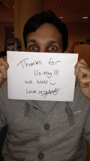 Dynamo Thanks everyone who voted for him