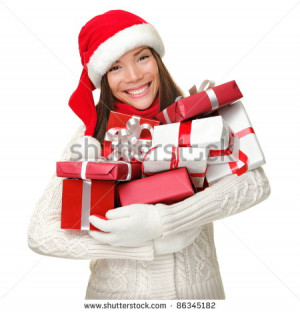 her christmas gifts for her woman openning christmas gift christmas ...