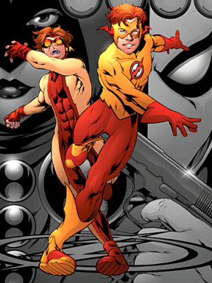 Bart Allen as Impulse and The Kid Flash