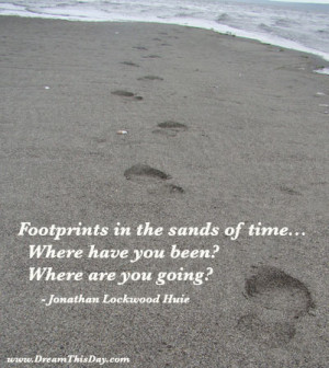 find comfort and joy in these encouraging quotes about footprints