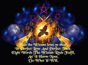 the rede is the central law of wiccan religion in short it states if ...