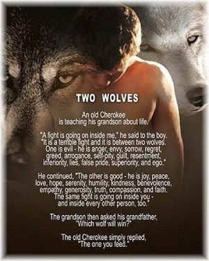 Cherokee Legend of Two Wolves