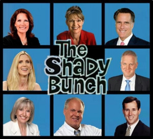 political humor - the Brady bunch - the shady bunch