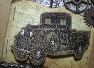 Faux Metal Steampunk Birthday Card For A Guy