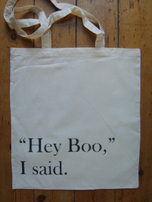 Harper Lee Hey Boo To Kill A Mockingbird Quote Book Bag Tote. $ 18.81 ...