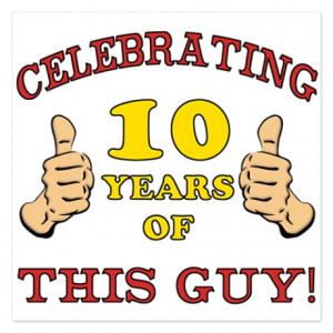 10Th Gifts > 10Th Flat Cards > Funny 10th Birthday For Boys 5.25 x 5 ...