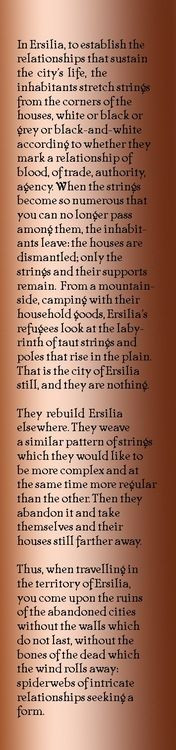 Ersilia - Invisible Cities - Italo Calvino