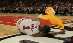 Kevin Ware Injury Lion King Derrick rose's acl tear from