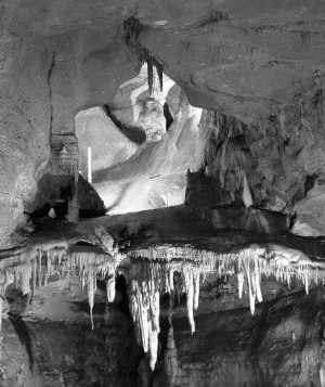 most beautiful caverns, Seneca Caverns, are located in the Appalachian ...