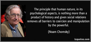 that human nature, in its psychological aspects, is nothing more ...