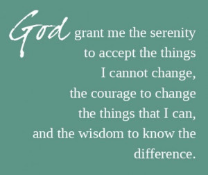 The serenity prayer picture quotes