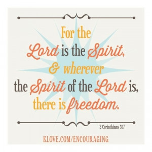 Freedom in Christ!