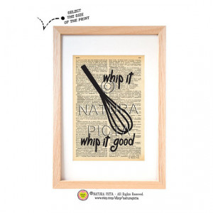 Whip it whip it good quote dictionary print-Whip it kitchen wall art ...