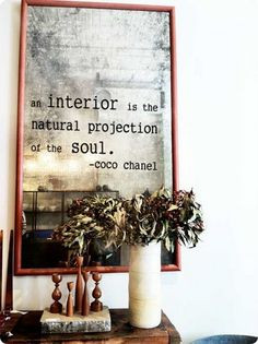 Paint a quote on an old acid washed mirror #spingintothedream