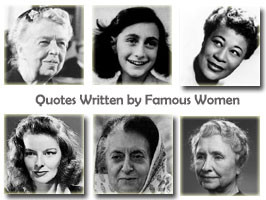 Inspirational Quotes Written by Famous Women