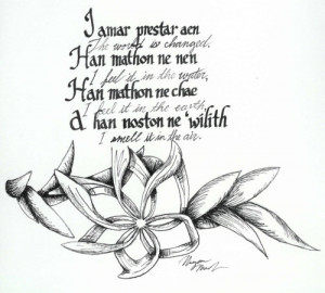 Lord Of The Rings Quotes In Elvish Lord of the Rings Quotes