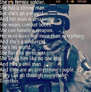 female soldier sayings