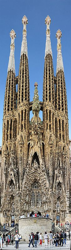 ... Gaudi Sagrada, Barcelona Barcelona, Barcelona Spain, Antonio Gaudi