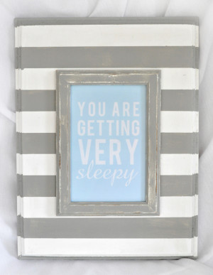 ... so excited to get this cute plaque on the wall of our nursery