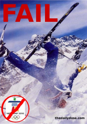 Alpiner's Fear of FAIL in Vancouver 2010 Olympic Games