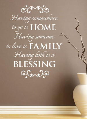 Family Wall Quotes Blessing