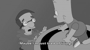 ... drowning eating disorder the simpsons self harm self hate anorexia
