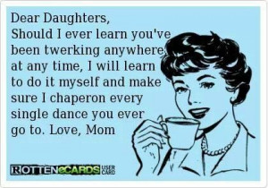 Twerking and Motherhood. Too funny.