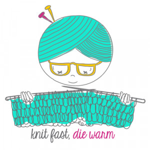 all you knit is love , knit fast die warm , knitting illustration ...