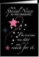 Niece Graduation Congratulation Stars card - Product #563022