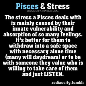 Pisces and stress.