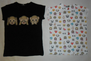 Monkey Emoji Emotions T Shirt 6 20 Primark Ladies