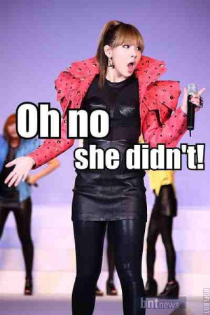 oh no she didn't! #CL #2NE1