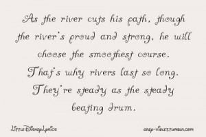 disney #pocahontas #lyrics #steady as the beating drum