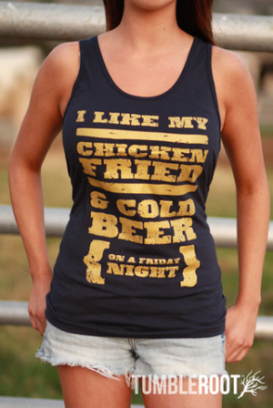 ... My Chicken Fried Womens Tank Top | Country Music Apparel $9.34 $24.95